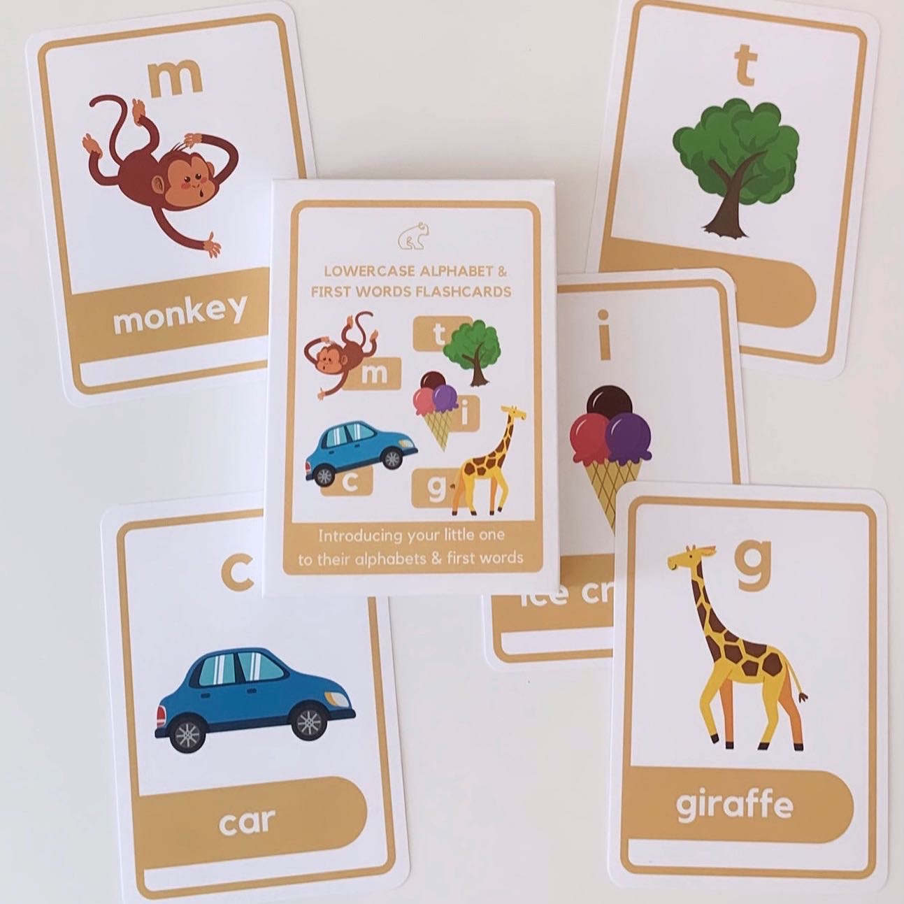 Lowercase Alphabet & First Words Flashcards