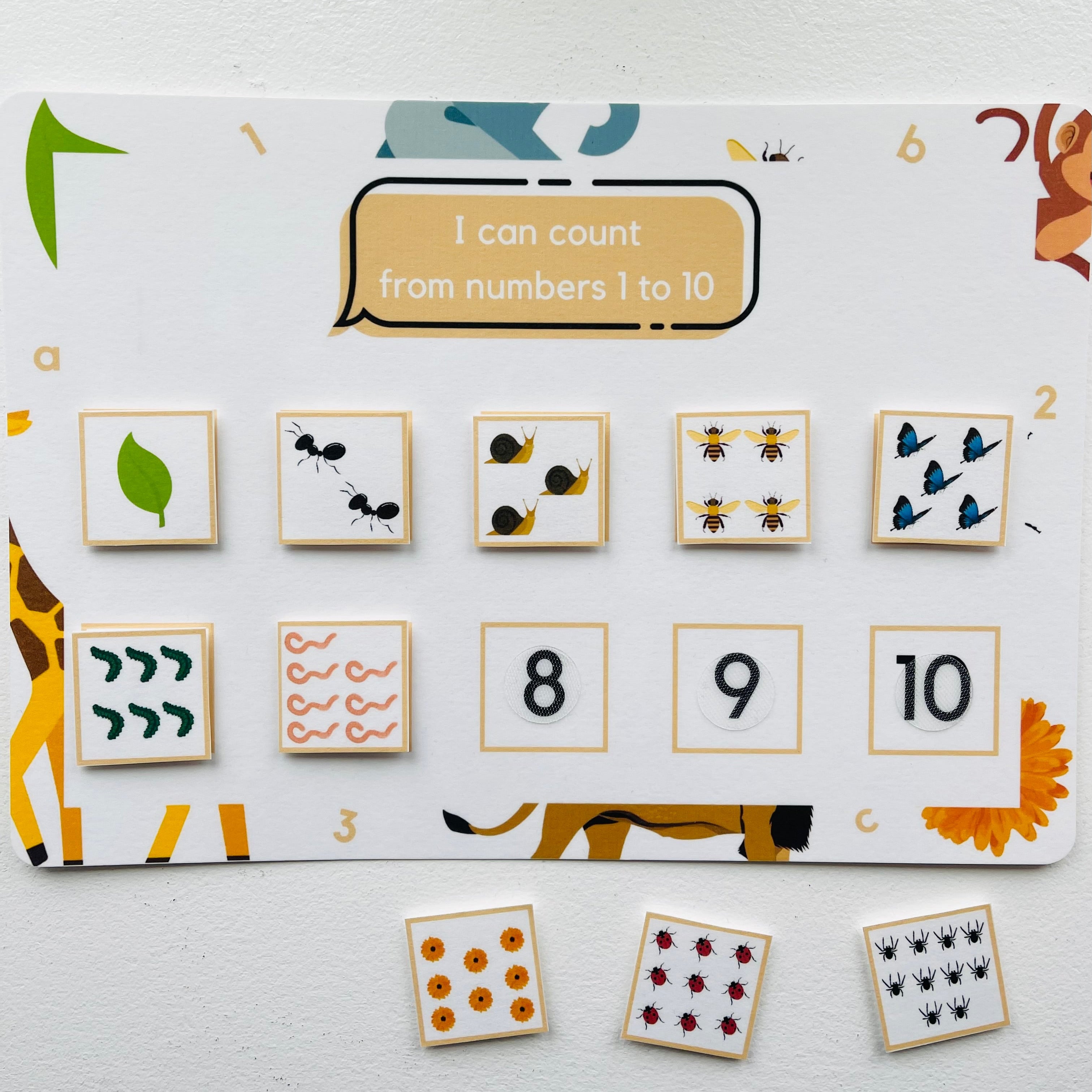 Counting 1-10 Matching Mat