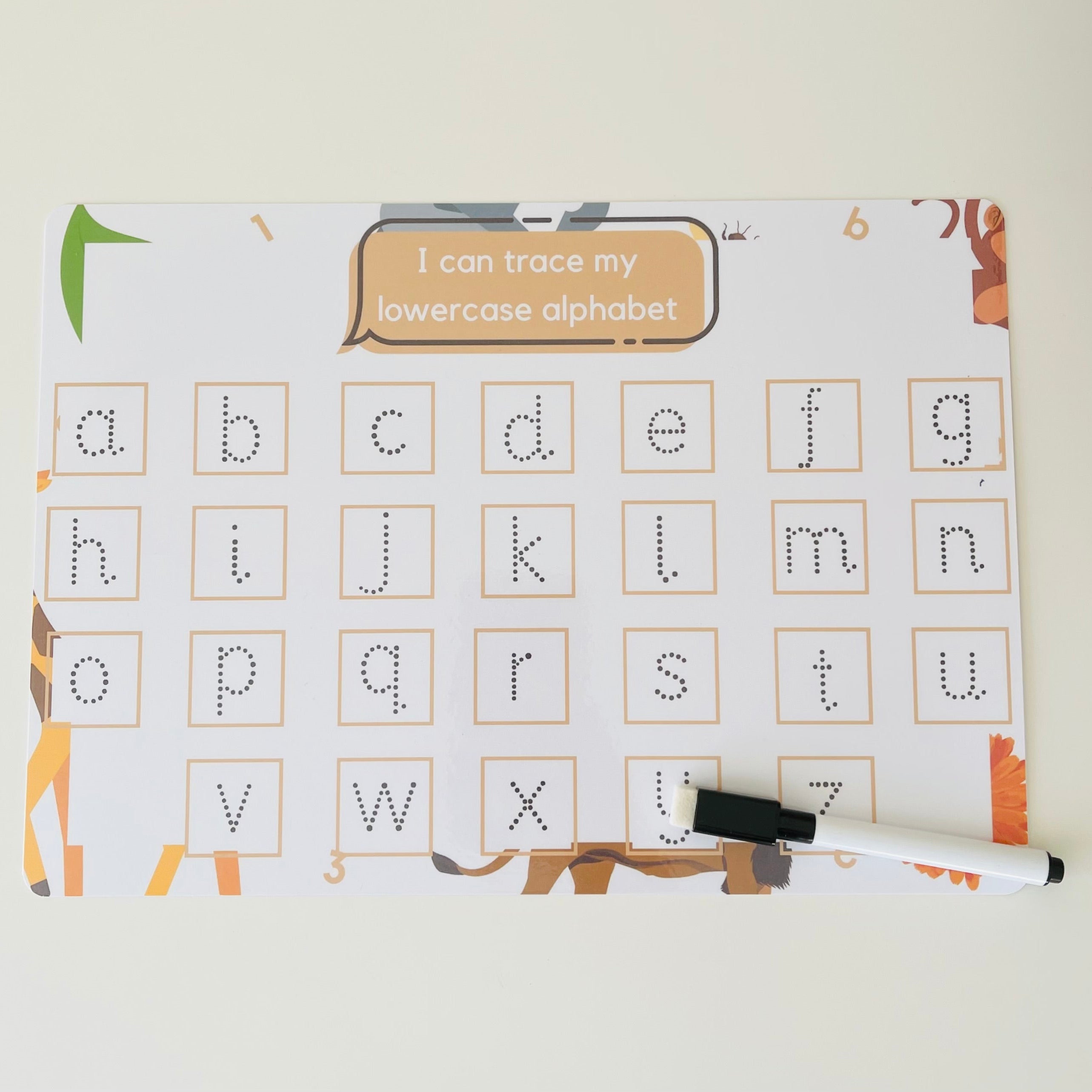 Lowercase Alphabet Writing Mat
